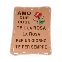 Panelli in cuoio con motti
