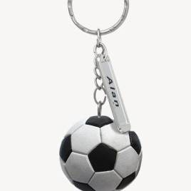 Portachiavi pallone 20 pz Bianco e nero