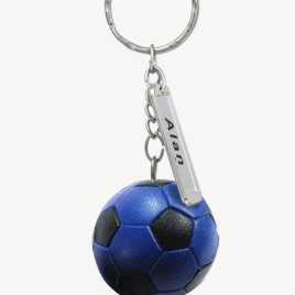 Portachiavi pallone da calcio 20 pz Blue e nero